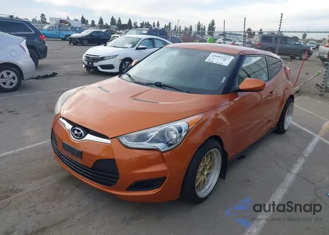 2013 Hyundai Veloster Base W/Black из США, поврежденный, VIN KMHTC6AD3DU133404